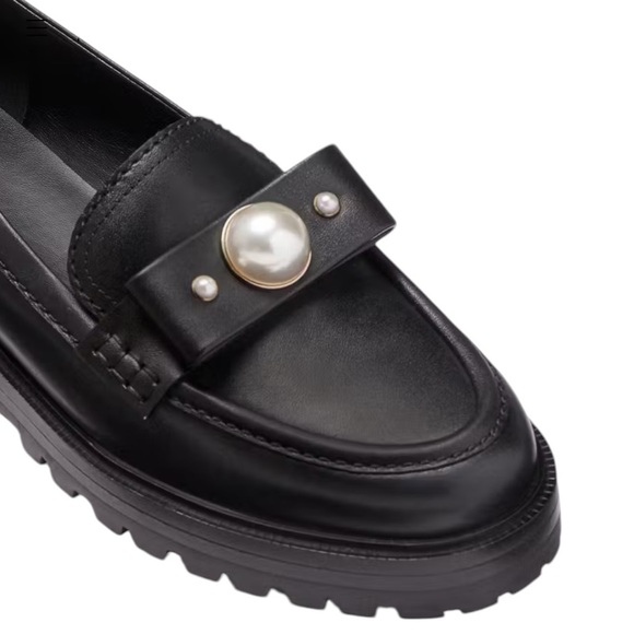 ♠️kate spade Prima Pearl Flat Loafer, Black NIB - Picture 3 of 7